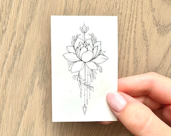 Lotus Bohemian (2er-Set) - Temporäres Tattoo