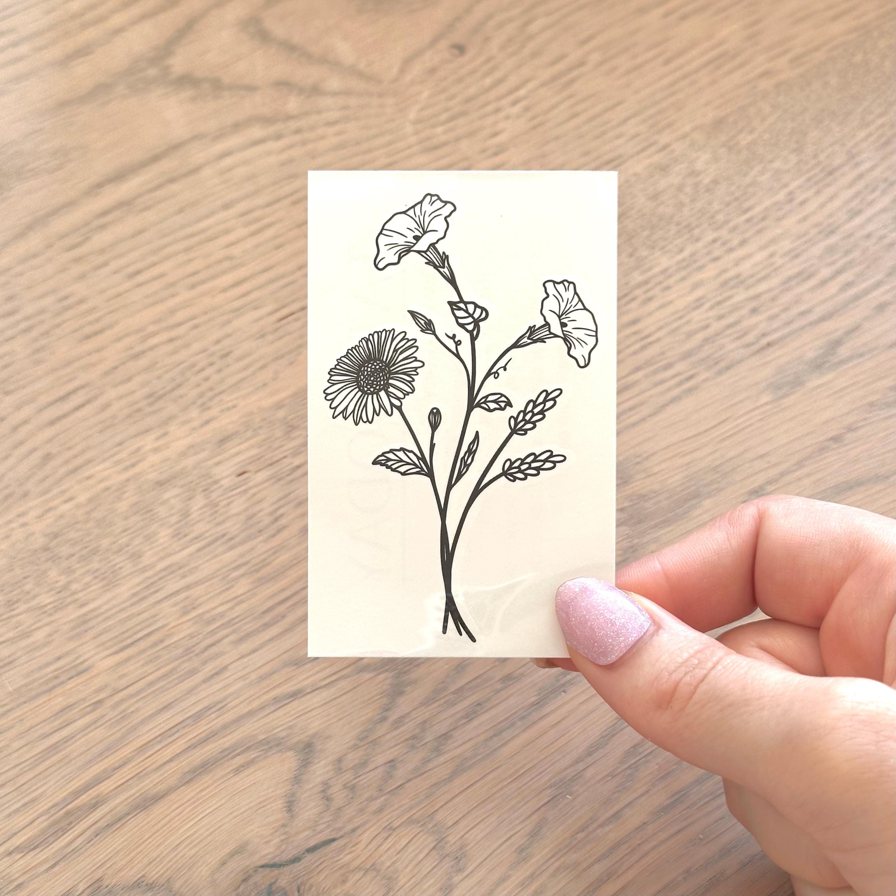 Aster and Morning Glory Tattoo Meaning