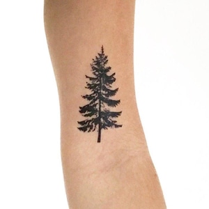 Tannenbaum (2er-Set) - Temporäres Tattoo