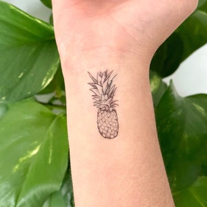 Pineapple (set of 2) - Temporary Tattoo