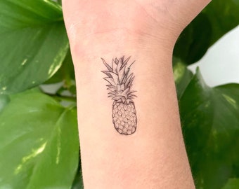 Pineapple (set of 2) - Temporary Tattoo