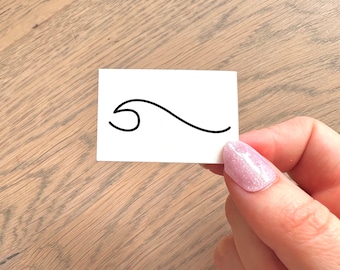 Wave (set of 2) - Temporary Tattoo