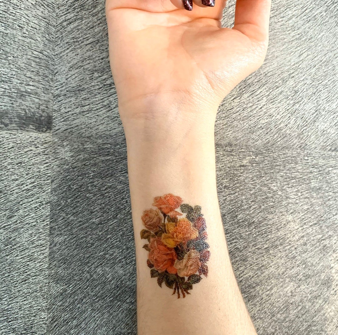 Dani | Color & Black and Grey Floral Tattoos | Atelier Eva