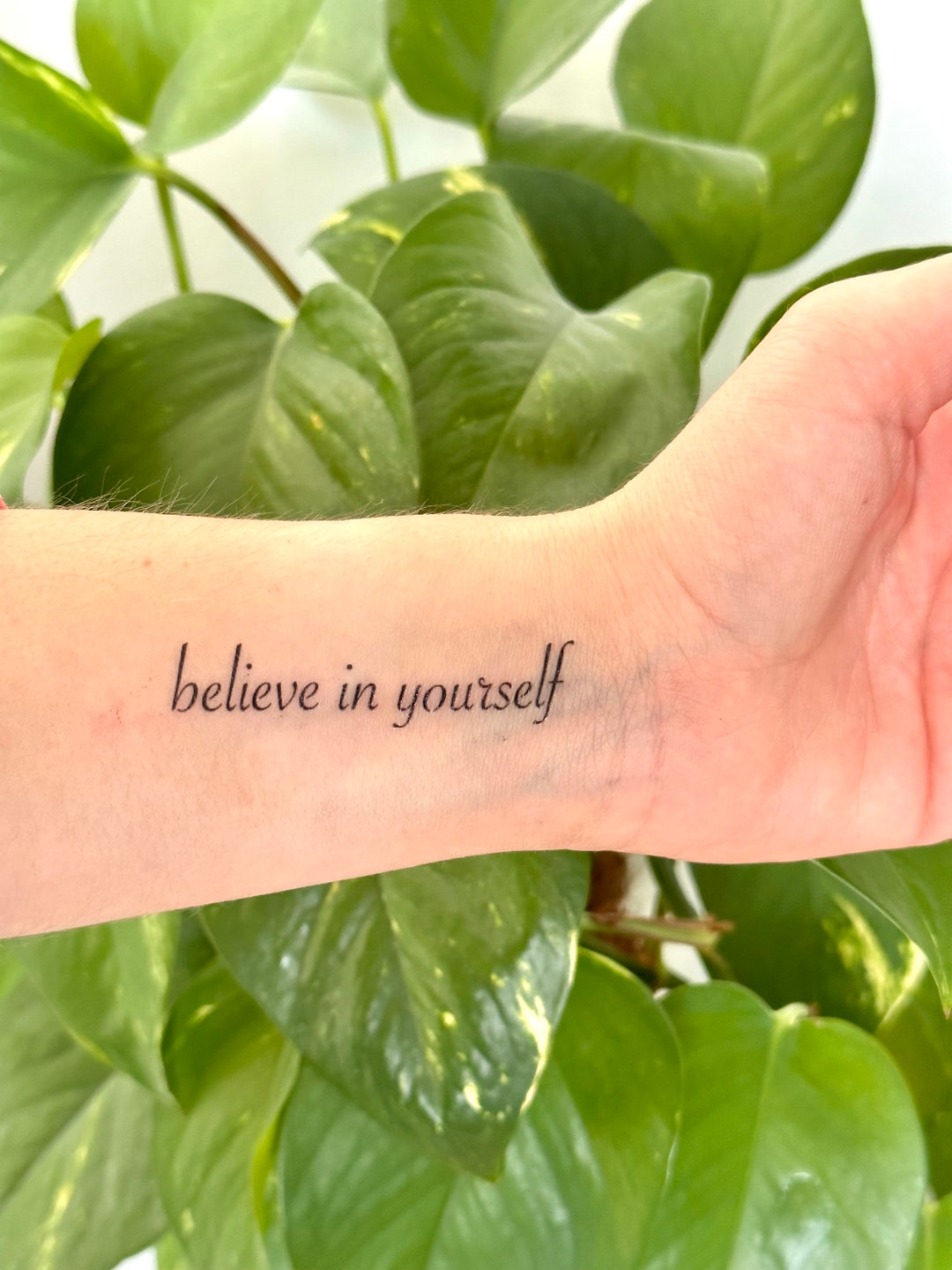 Believe in Yourself set of 2 Temporary Tattoo - Etsy