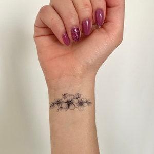 Floral G (set of 2) - Temporary Tattoo