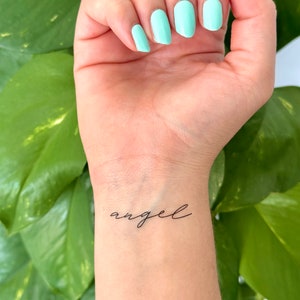 Ángel (juego de 2) - Tatuaje Temporal