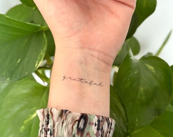 Grateful (set of 2) - Temporary Tattoo