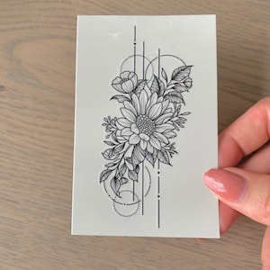 Sunflower Art (set of 2) - Temporary Tattoo