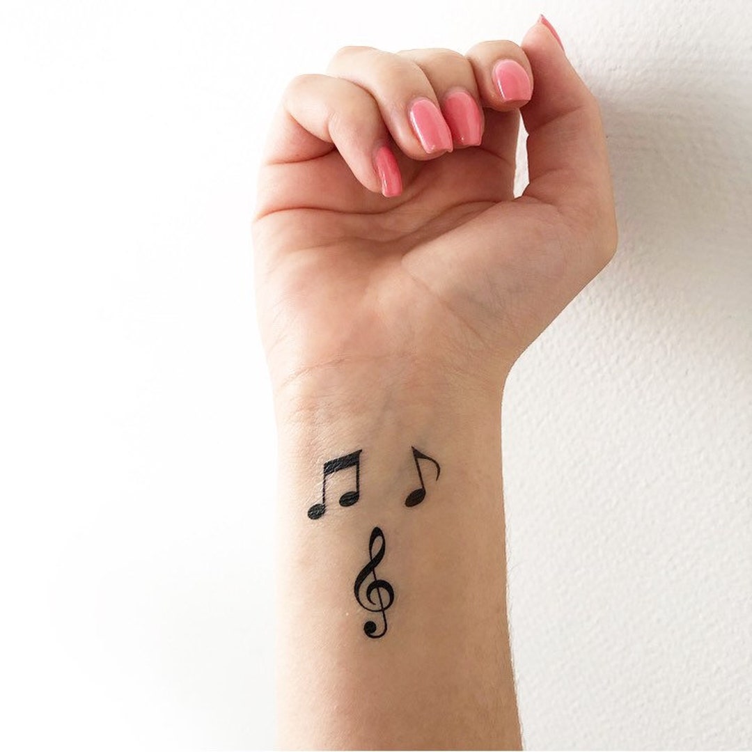 Tatouage Note De Musique Homme Notes de musique choisir entre les notes ensemble de 3 - Etsy France