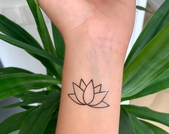 Lotus (2er-Set) - Temporäres Tattoo