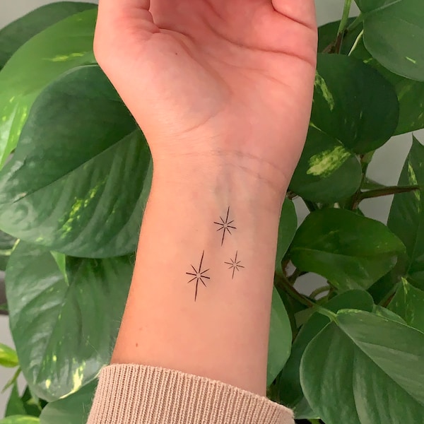 Polvo de estrellas/Brillo (juego de 2) - Tatuaje temporal