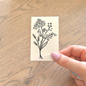 May Birthflower | Lily of Valley | Hawthorn (set of 2) - Temporary Tattoo