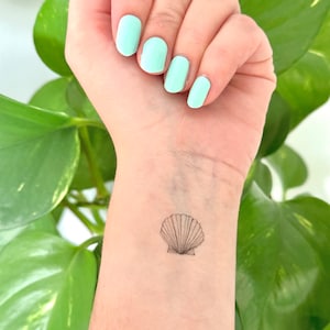 Shell (set of 2) - Temporary Tattoo