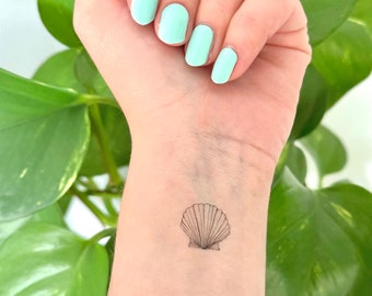 Shell (set of 2) - Temporary Tattoo