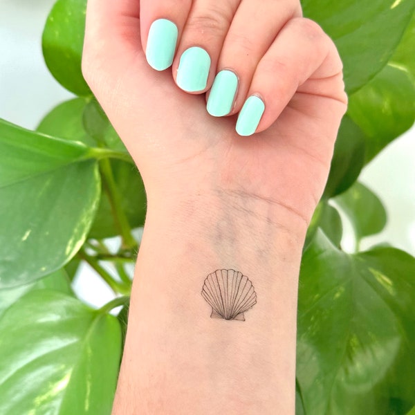 Shell (set of 2) - Temporary Tattoo