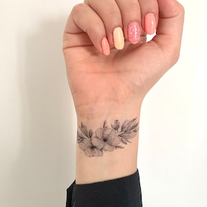 Floral I lot de 2 Tatouage Temporaire image 1