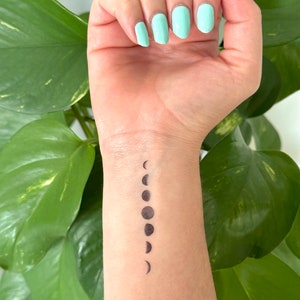 Moon Phase (set of 2) - Temporary Tattoo