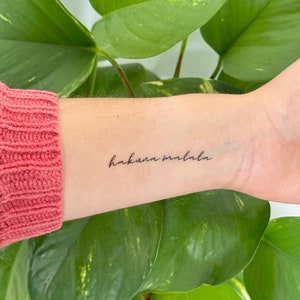 Hakuna Matata (set of 2) - Temporary Tattoo