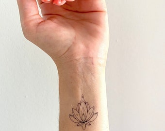 Lotus Dots (lot de 2) - Tatouage Temporaire