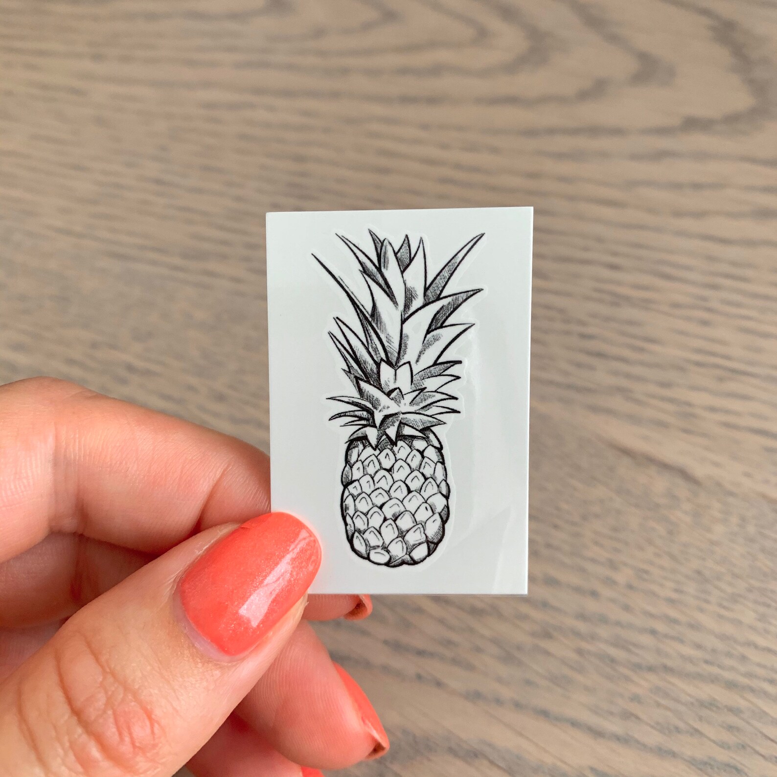 Pineapple Temporary Tattoo Etsy