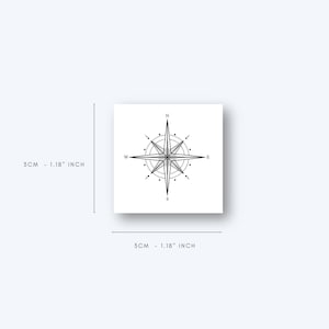 Small Compass (set of 2) - Temporary Tattoo