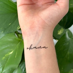 Ohana (set of 2) - Temporary Tattoo