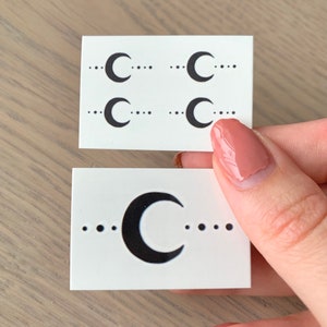 Moon Dots (set of 2 or set of 4) - Temporary Tattoo