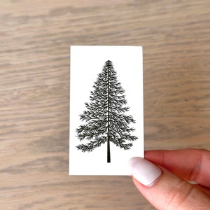 Fir Tree | Pine Tree (set of 2) - Temporary Tattoo