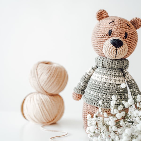 PATTERN - Pooky The Bear - amigurumi pattern, crochet pattern, PDF