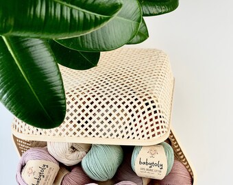 Babytoly Organic Cotton Yarn DK, 100% Organic Cotton Yarn for