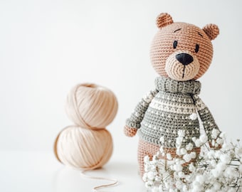 PATTERN - Pooky The Bear - amigurumi pattern, crochet pattern, PDF