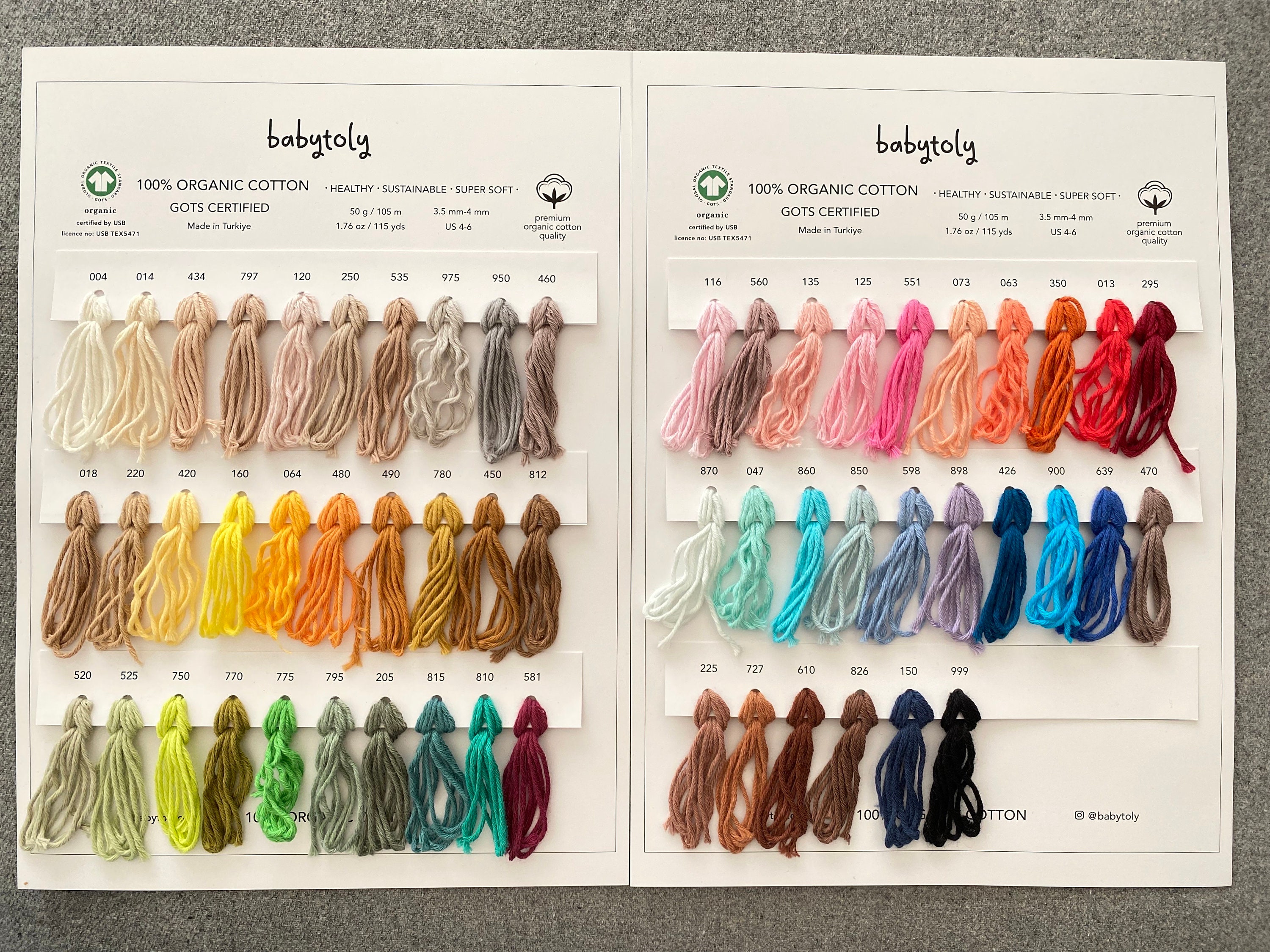 Yarnbabytoly 100% Organic Cotton Yarn - Etsy Canada