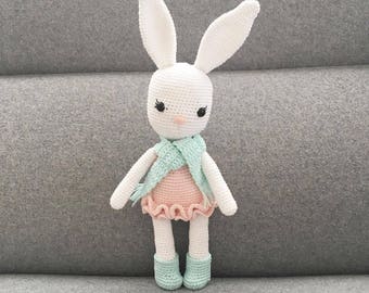 PATTERN - Jenny The Bunny - amigurumi pattern, crochet pattern, PDF