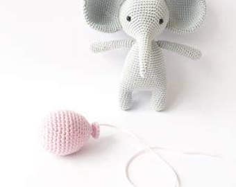 PATROON - Lewis The Elephant - amigurumi patroon, haakpatroon, PDF