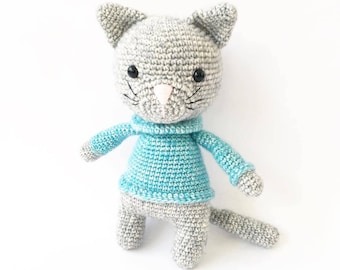 Cat Crochet Pattern, Amigurumi Cat Pattern, PDF Crochet Pattern, Easy Crochet Toy Pattern, Cute Animal Amigurumi