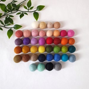 Custom 2cm Wool Felt Balls, 20mm Loose Pom Pom Felt Balls