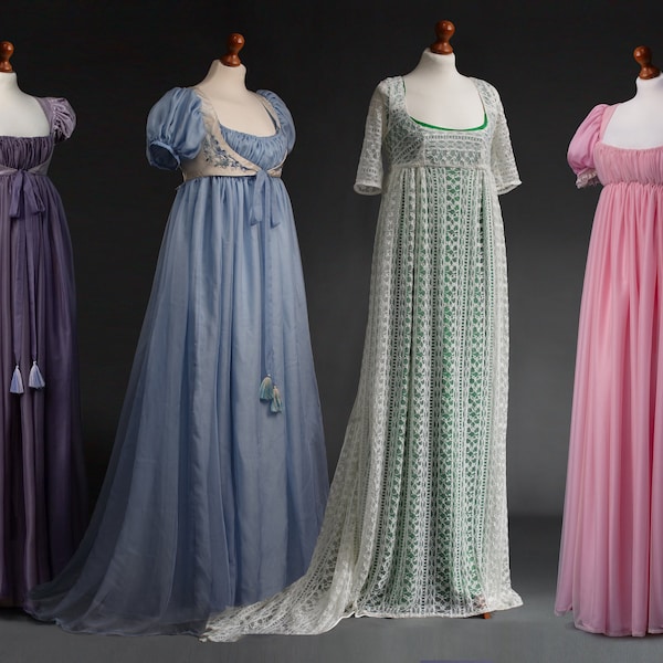 Customized regency empire dress