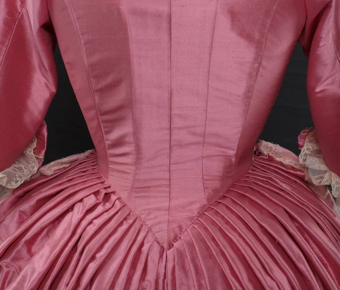 Robe a La Anglaise Dress Gown 18th Century Reenactment Marie Antoinette ...