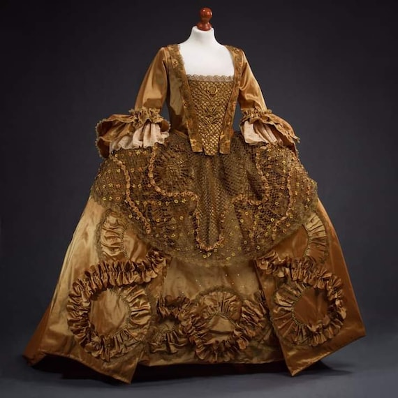 Robe a la francaise recreacion de trajes del siglo XVIII Etsy Mexico