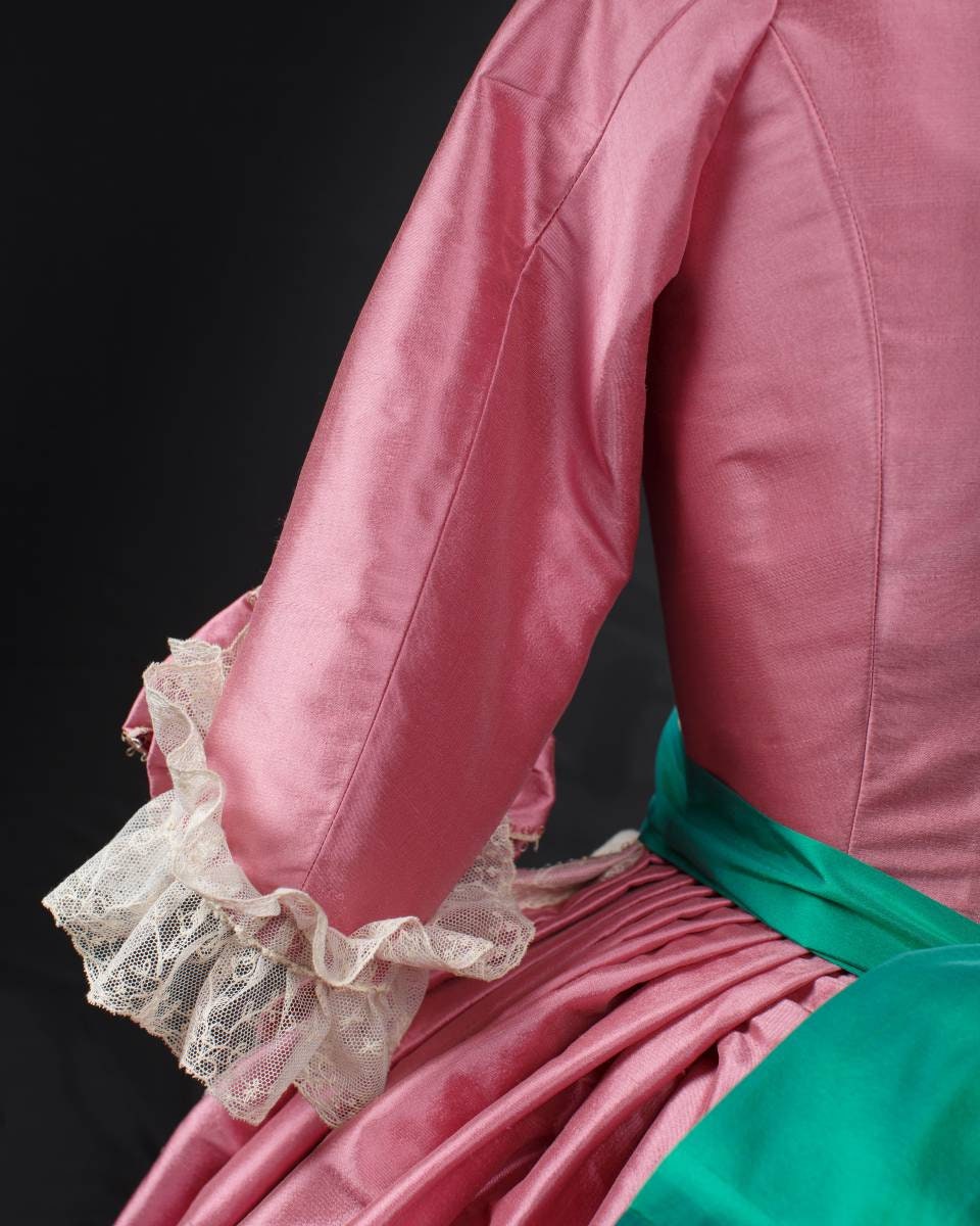 Robe a La Anglaise Dress Gown 18th Century Reenactment Marie Antoinette ...