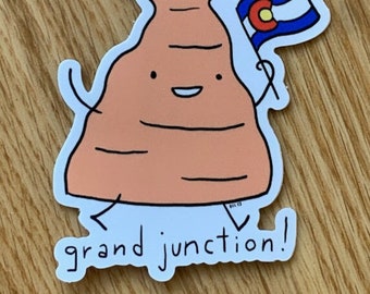 Grand Junction! cute vinyl sticker Independence Monument