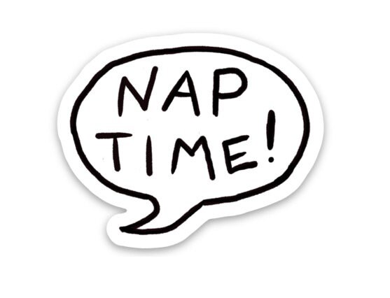 Nap Time! Vinyl Sticker - Etsy