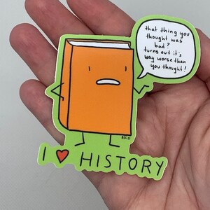 RESEARCH PACK: three stickers Archives, I Love History, and I Love Footnotes cute vinyl stickers image 4