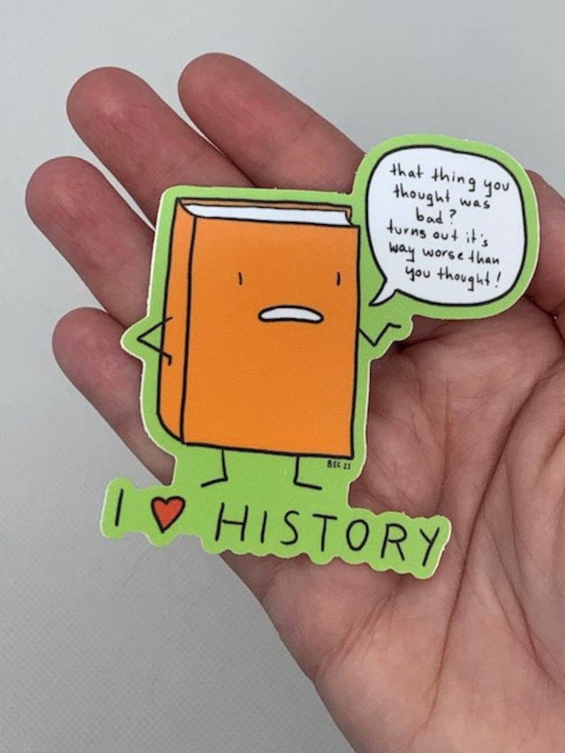 RESEARCH PACK: three stickers Archives, I Love History, and I Love Footnotes cute vinyl stickers image 4