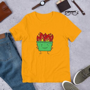 Dumpster Fire Short-Sleeve Unisex T-Shirt, S-3X