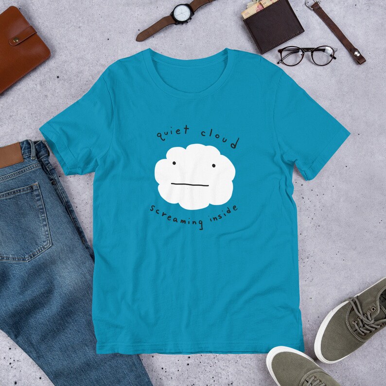 Quiet Cloud Screaming Inside Short-Sleeve Unisex T-Shirt S-4X image 5