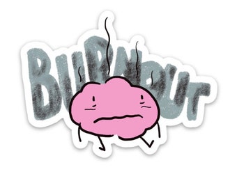 BURNOUT vinyl sticker