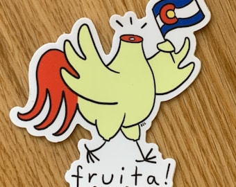 Fruita! cute vinyl sticker Mike the Headless Chicken sticker