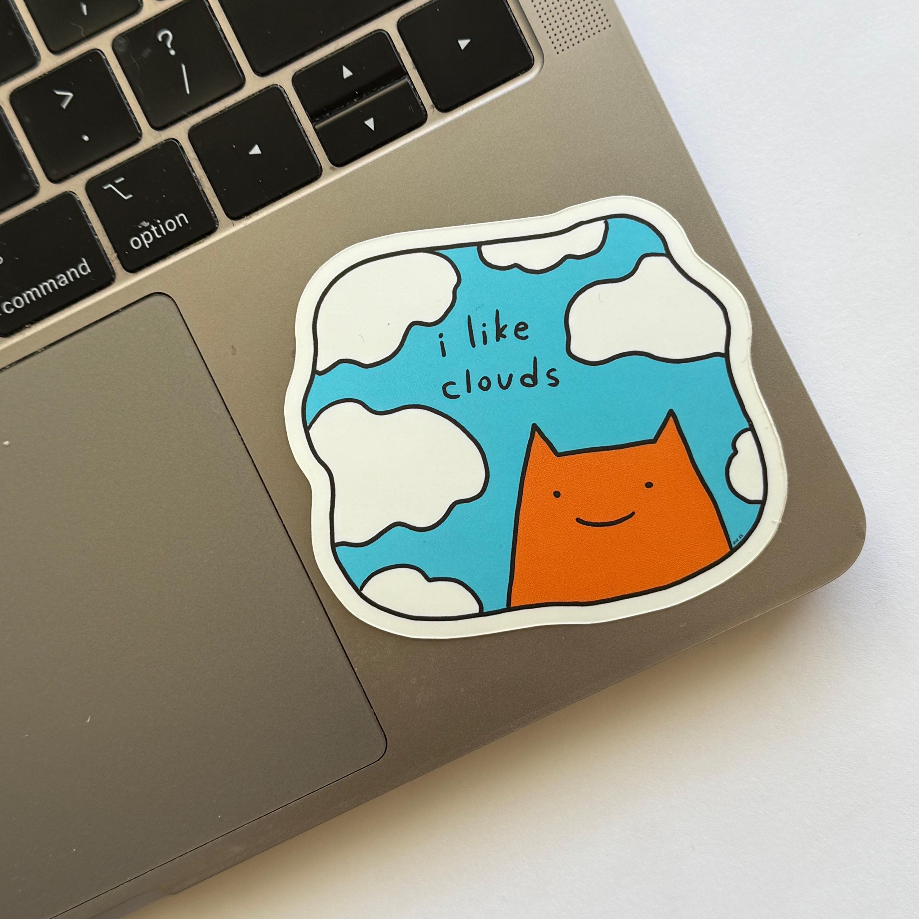 I Like Clouds Dreamy Waterproof Vinyl Sticker - Etsy