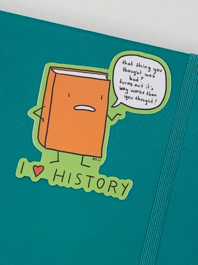 RESEARCH PACK: three stickers Archives, I Love History, and I Love Footnotes cute vinyl stickers image 6